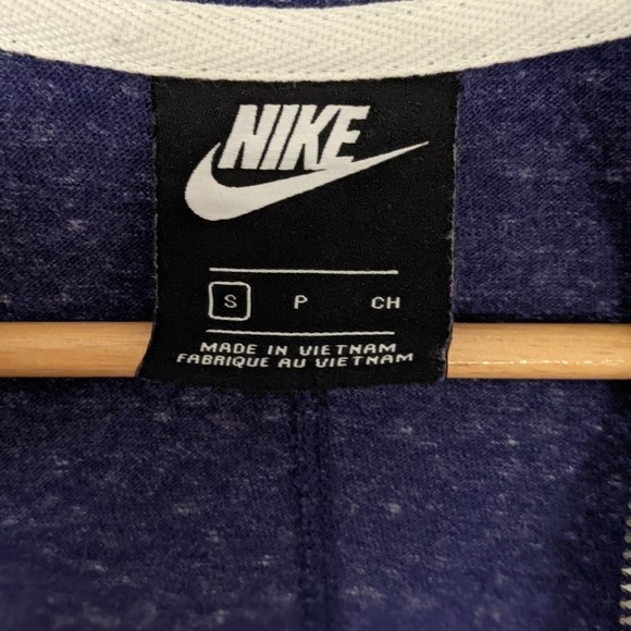 Nike Zip Front Purple Marled Hoodie Size Small - Picture 6 of 9